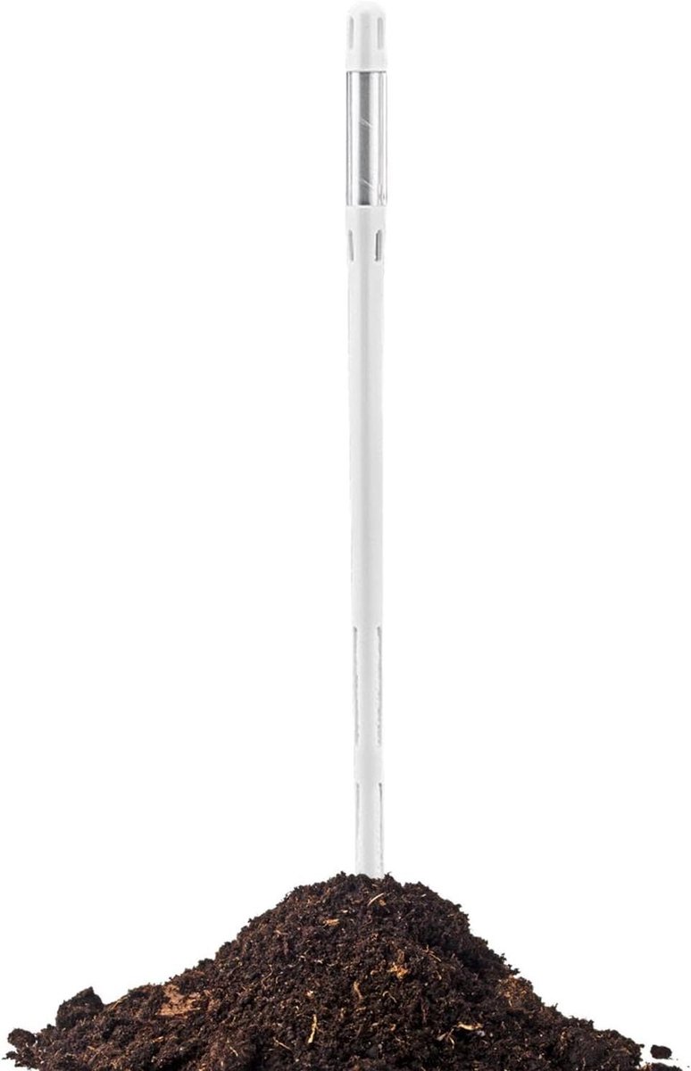 Bodemtester - Vochtmeter Planten - Planten Verzorgen - Batterijvrij Ontwerp - 26 cm - Wit
