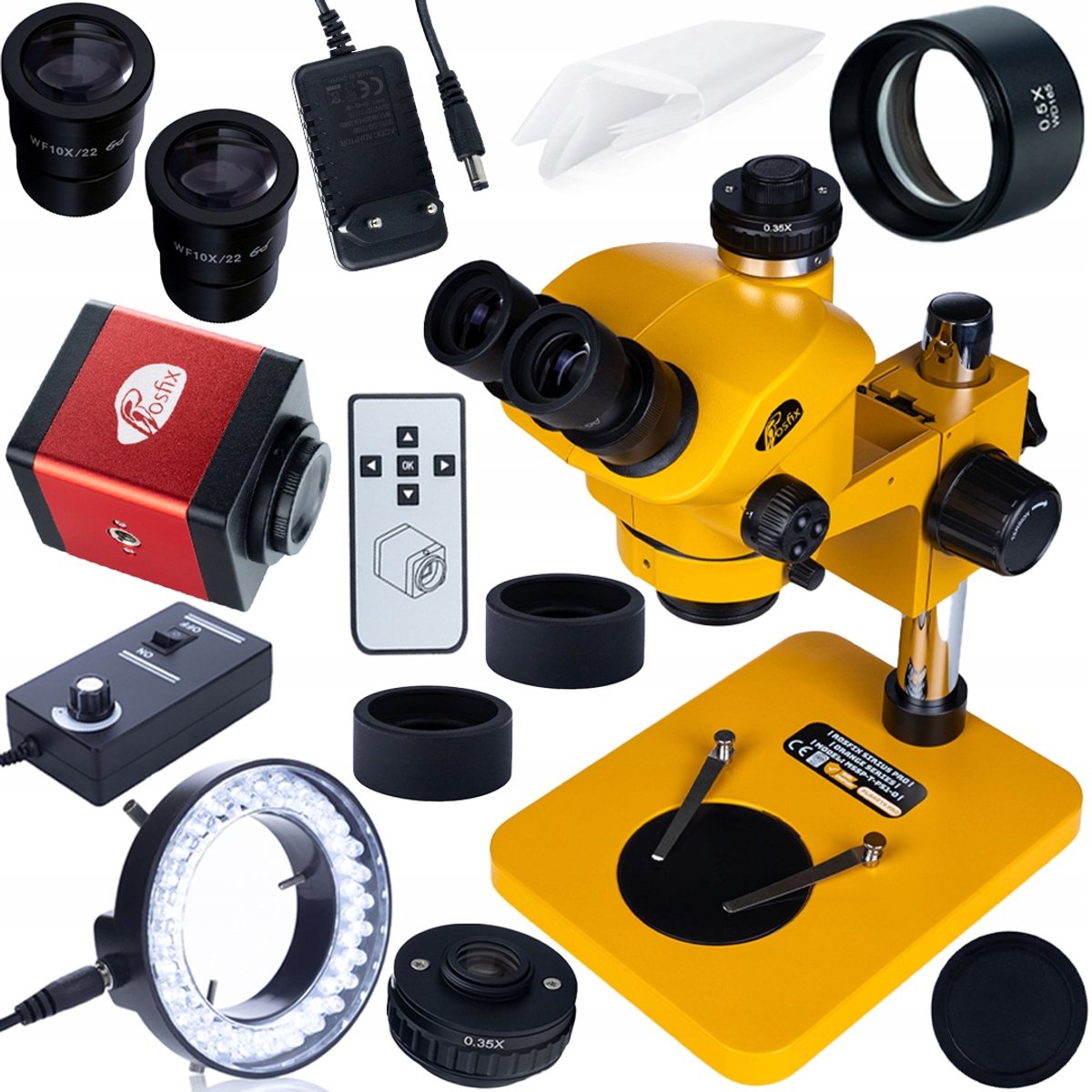 Rosfix Mikroscoop Trinoculair Sirius MSSP-T-PS1-O - Stereoscoop Zoom 7–50x