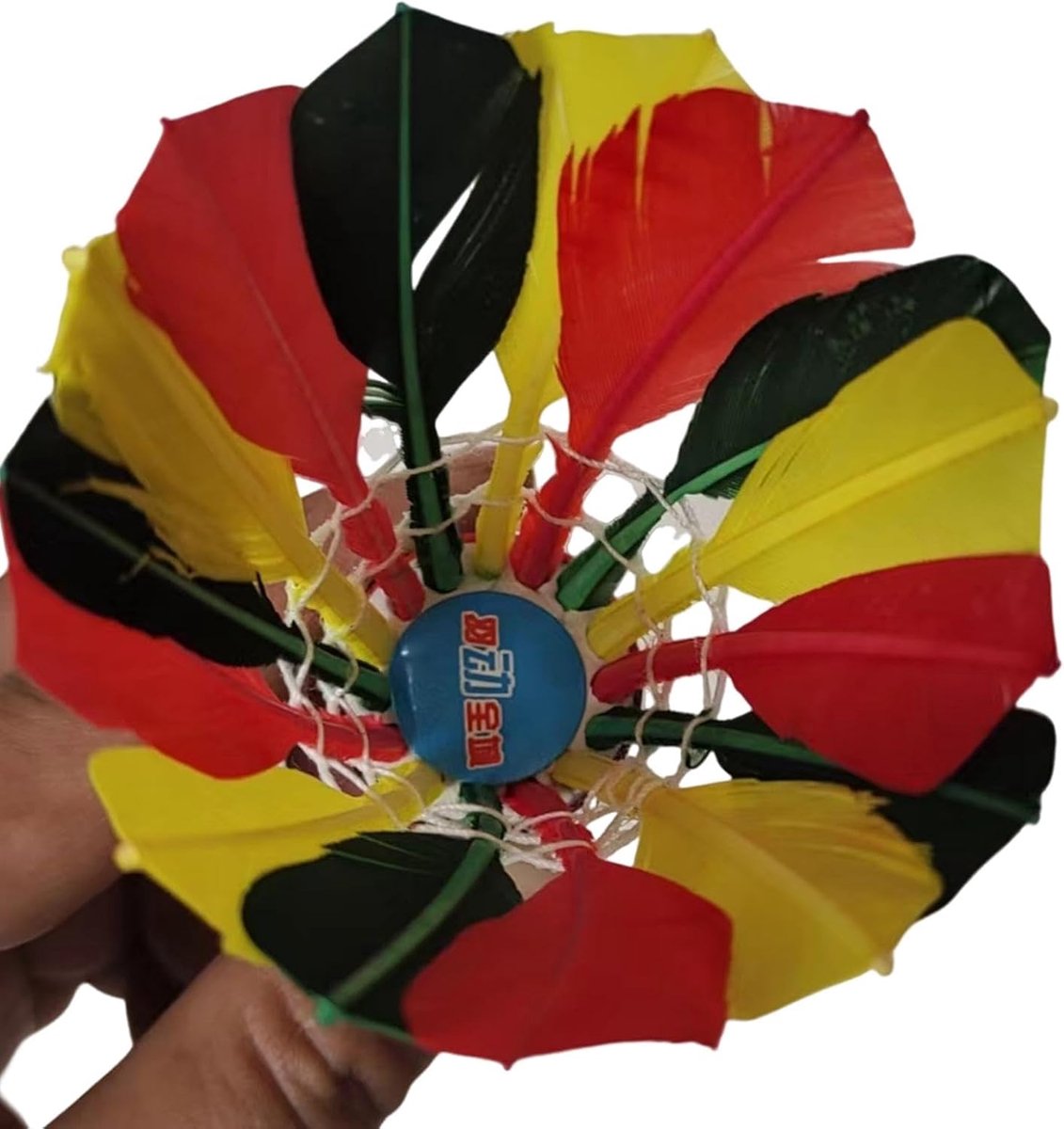 Badminton Shuttle - Badmintonbal Veerbal - Buiten Spelen - Natuurlijke Veren - 12 Stuks - Rood