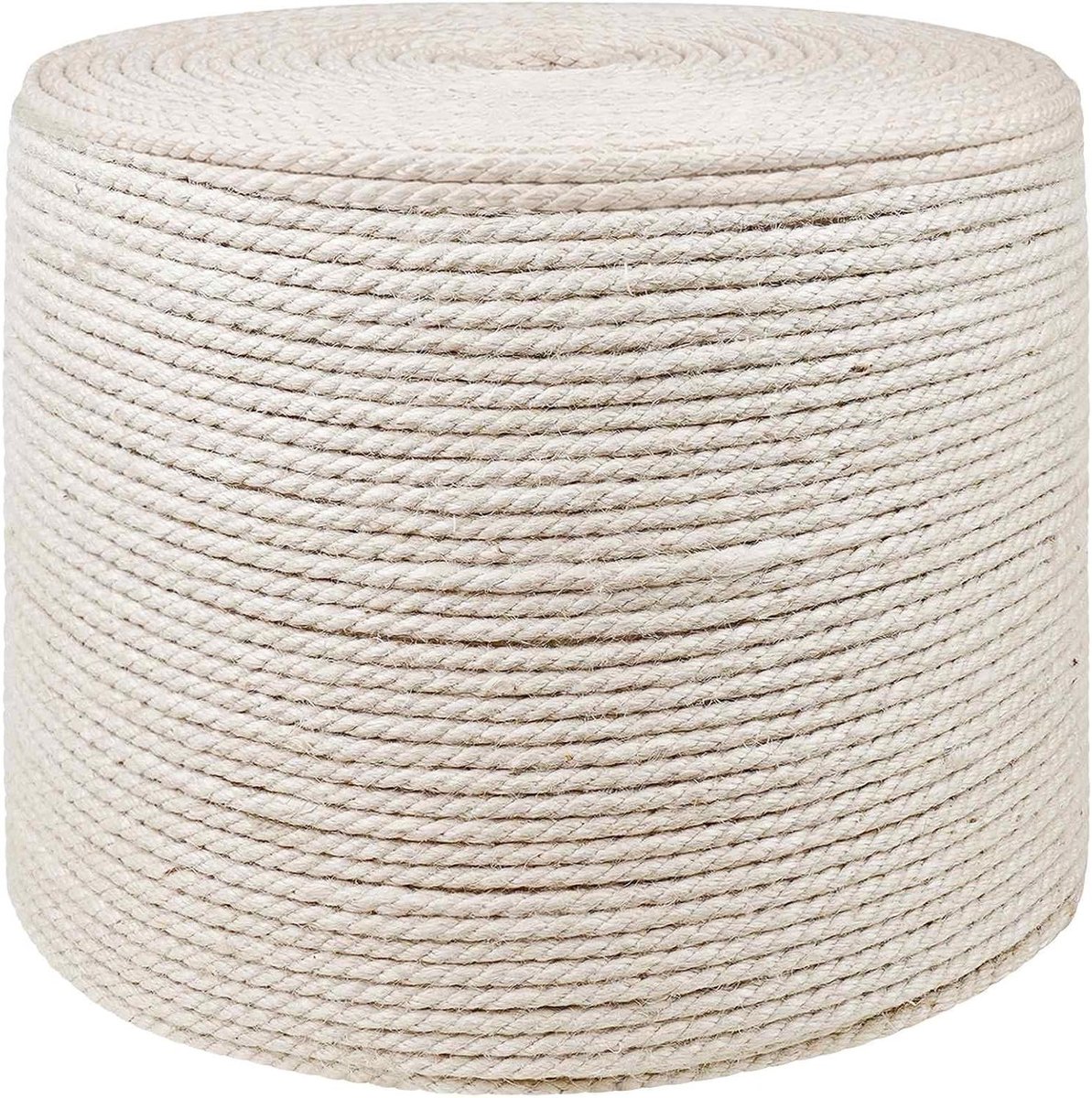 Jute Touw - Tuintouw Knutseltouw - Decoreren en Klussen - Natuurlijk Materiaal - 8 mm - Wit