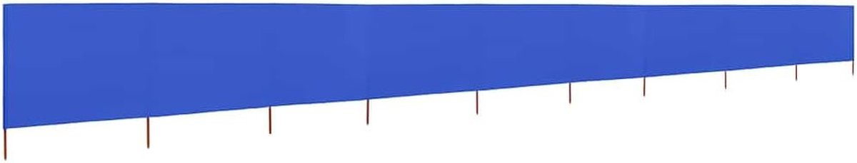 Strandscherm 9 panelen - Windscherm opvouwbaar - Bescherming tegen wind - Duurzame vliesstof - 1200 x 160 cm - Hemelsblauw