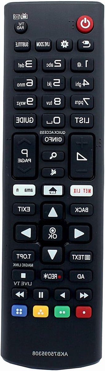 Afstandsbediening Vervanging - TV Afstandsbediening - TV Bediening - Direct Klaar voor Gebruik - 10 Meter Bereik - Zwart