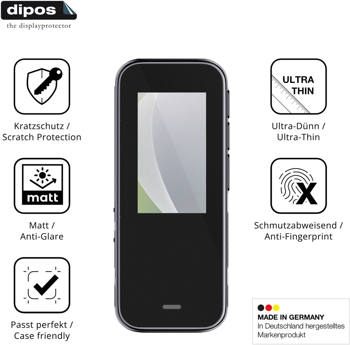 dipos – 4x Matte Beschermfolie geschikt voor Xilecam HC09 | Krasbestendige & antireflecterende Screenprotector Ultra-Thin
