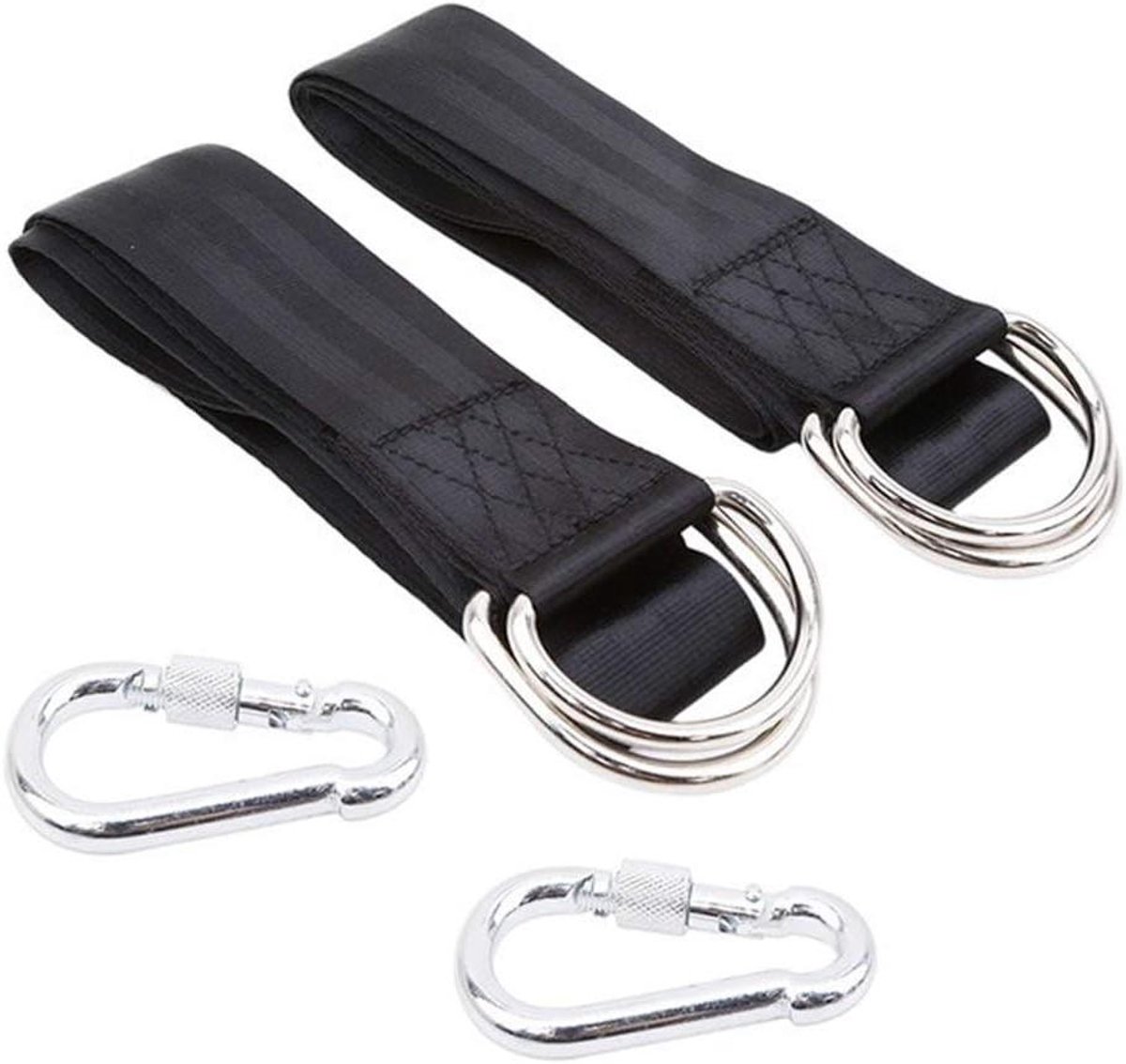 Schommel Ophanging - Hangkit Boom - Buiten Ontspannen - Sterke Bevestiging - 3 meter - Zwart