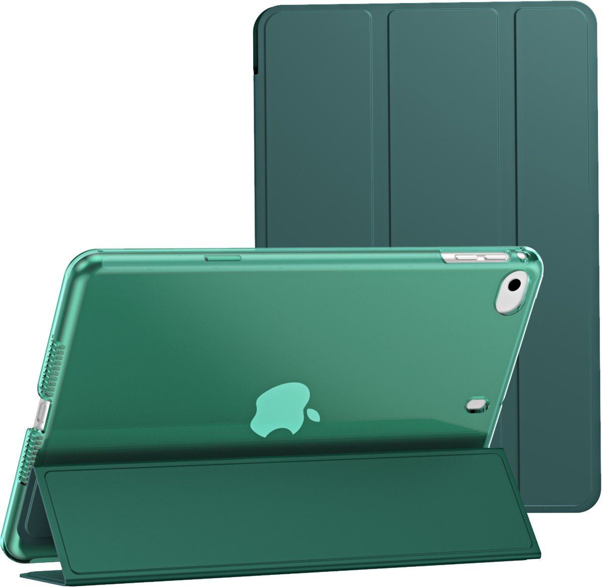 IYUPP Tablet Hoes Geschikt voor iPad Mini 5 (2019) / iPad Mini 4 (2015) Hoesje - Donker Groen