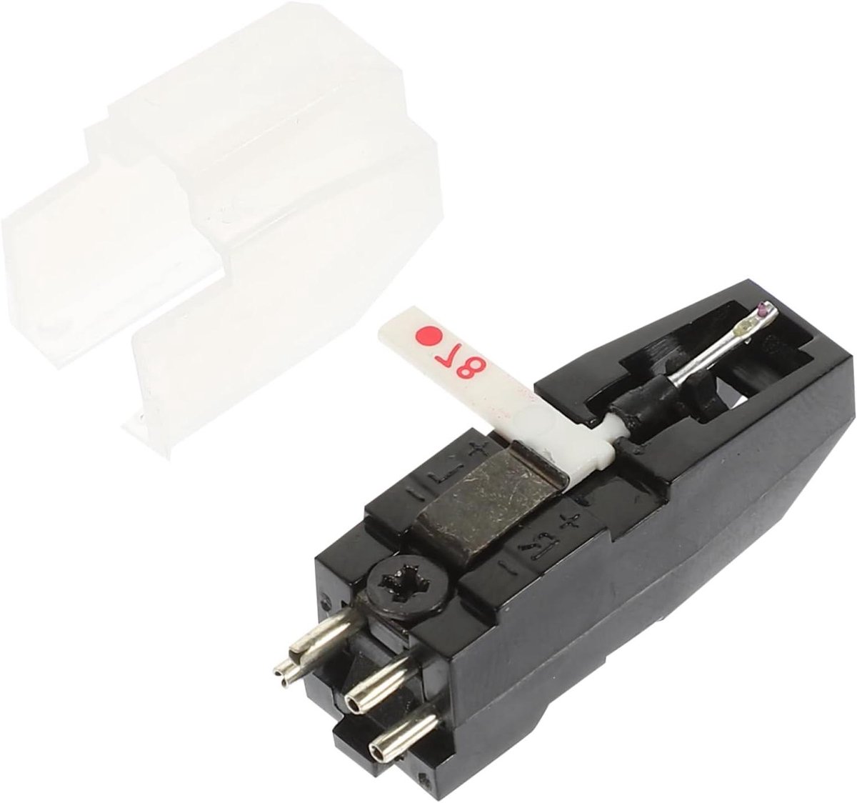 Vervangende Grammofoonnaald - Platenspeler Naald - Muziek Afspelen - Dubbele Naald - 28 x 12 x 1 cm - Wit