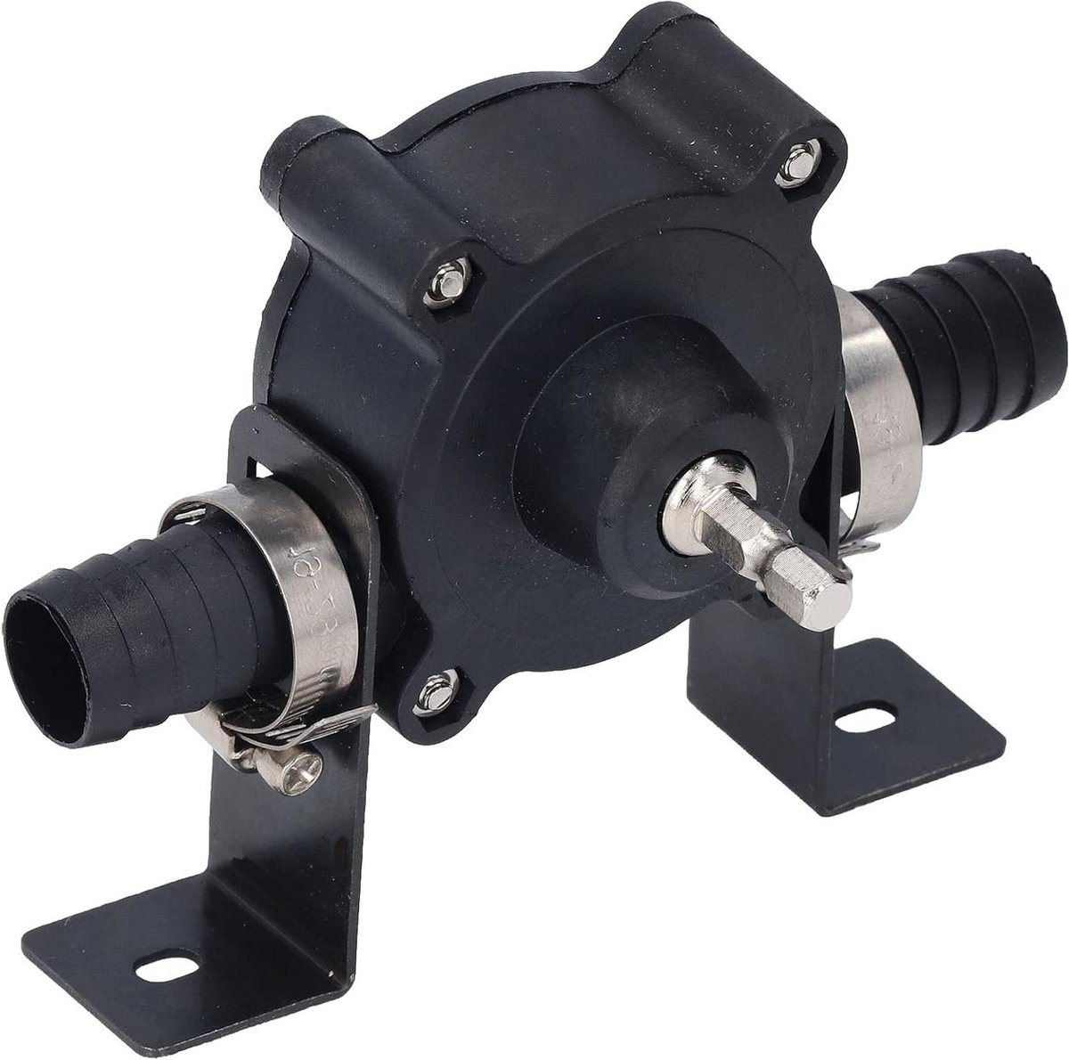Boorpomp Mini - Waterpomp Elektrisch - Water Overpompen - Zelfaanzuigend - 635 mm schacht - Zwart