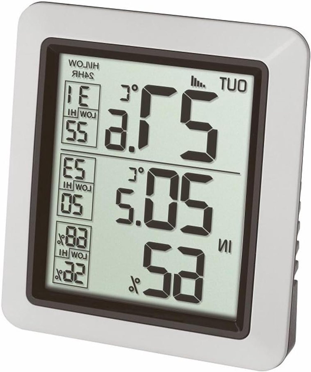 Draadloze thermometer - Buiten thermometer - Temperatuur meten - Met binnensensor - 1 Aantal - Wit