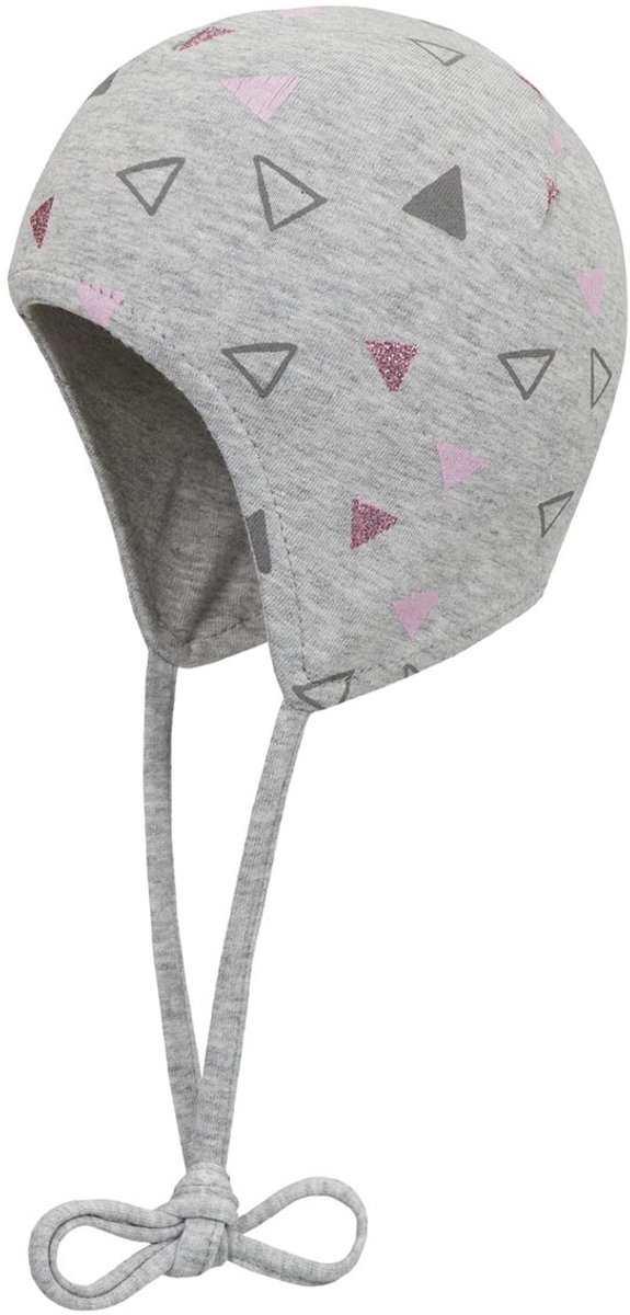 Baby muts Doll roze driehoeken, maat 37