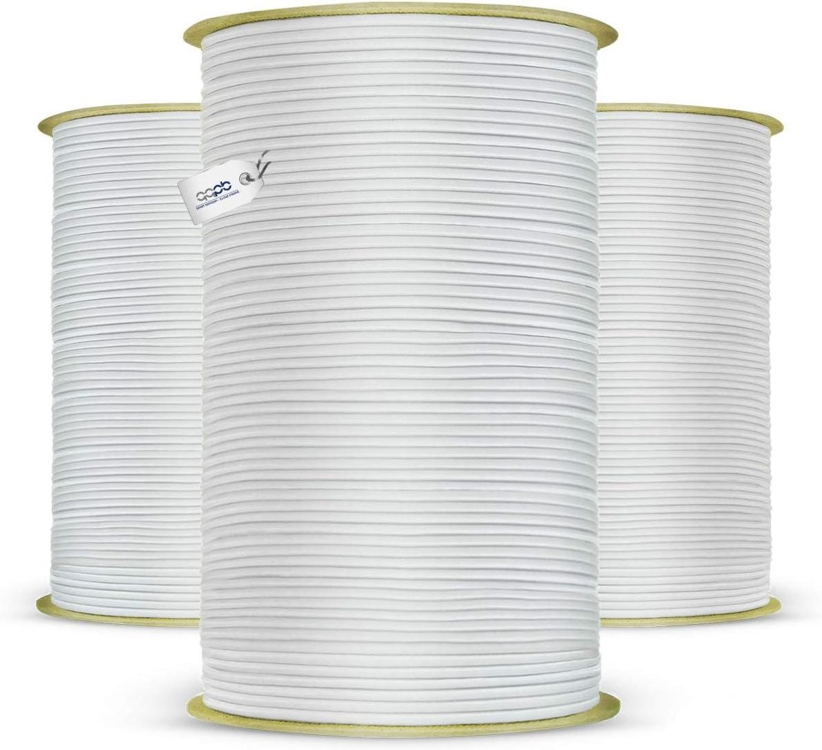 Expander Touw - Spanband Touw - Zaken Zekeren - Hoge Kwaliteit Rubber - 6 mm x 5 m - Wit