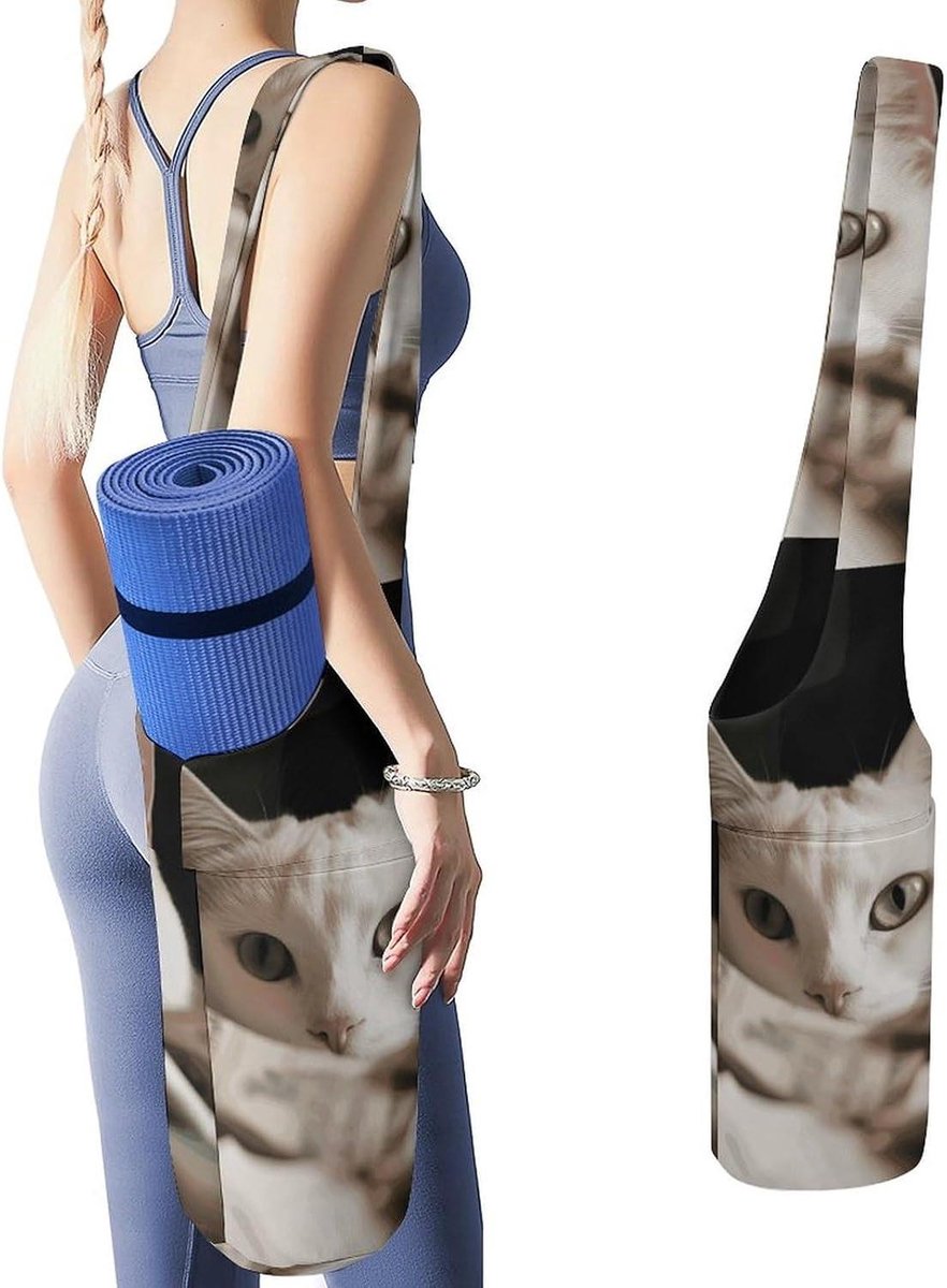 Yoga Mat Tas - Draagtas Carrier - Sporten en Reizen - Groot Zijvak - 36"x15.7" - Stijl