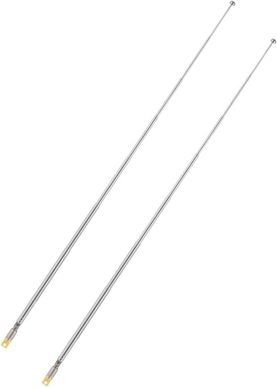 Telescopische Antenne - Radio Antenne - Radio Ontvangst - 7 Secties Verstelbaar - 57.8 cm - Zilver — afbeelding 2