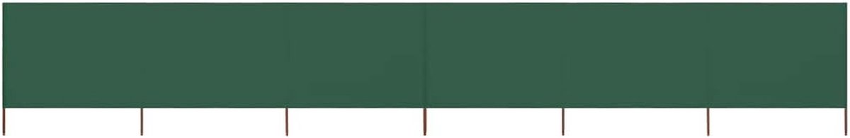 Strand Windscherm - Windbreaker Camping - Bescherming Tegen Wind - Opvouwbaar 6-Delig - 800 x 120 cm - Groen
