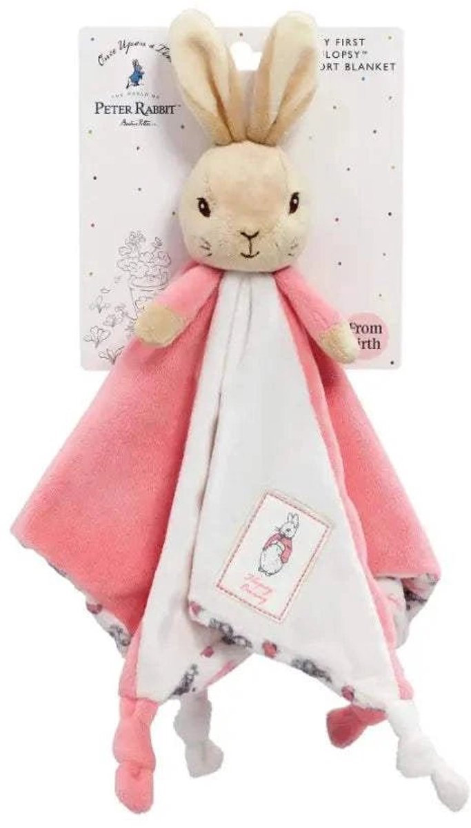 Peter Rabbit knuffeldoekje/tutje roze 30cm van Peter Rabbit. — afbeelding 3