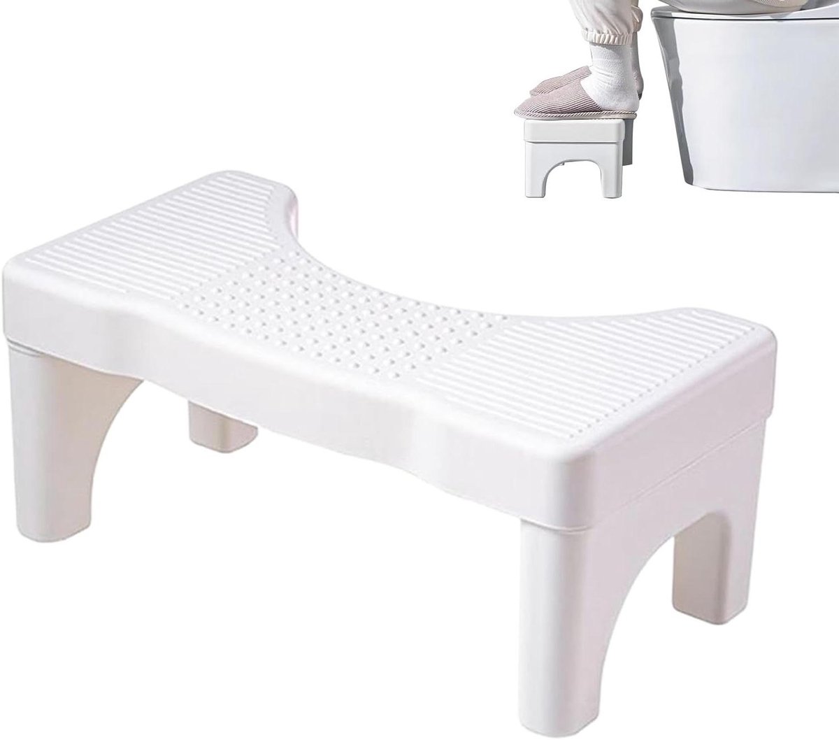 Voetkruk Toilet - Poepkrukje Krukje - Verbeteren Ontlasting - Ergonomische Hoek 35 Graden - 20 x 20 x 20 cm