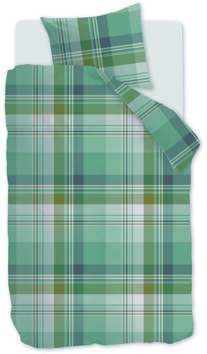 Beddinghouse Vernon dekbedovertrek - Lits-Jumeaux - 240 x 200/220 cm - Groen van Beddinghouse — afbeelding 5