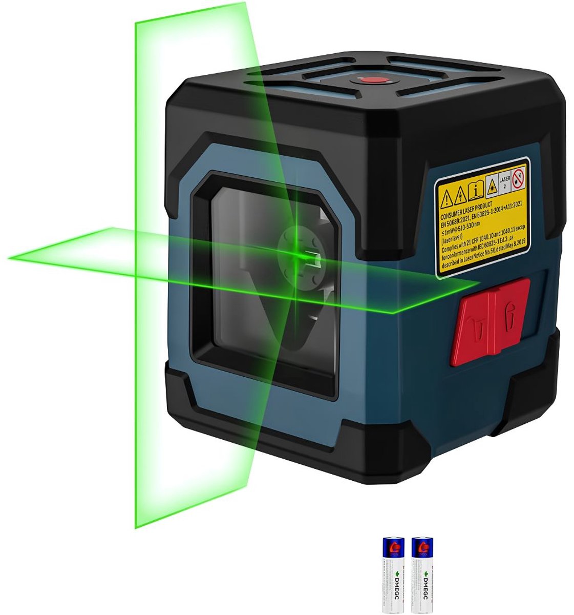 SP® Kruislijnlaser - Kruislijnlaser met Statief - Zelfnivellerend - Blauw - 9cm x 8cm x 1cm