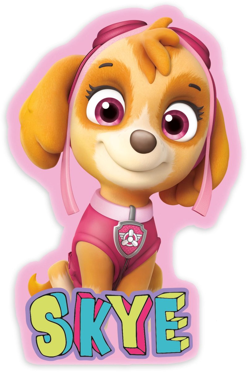 Konturenkussen Paw Patrol Skye, ca. 33 x 24 x 5 cm, Polyester
