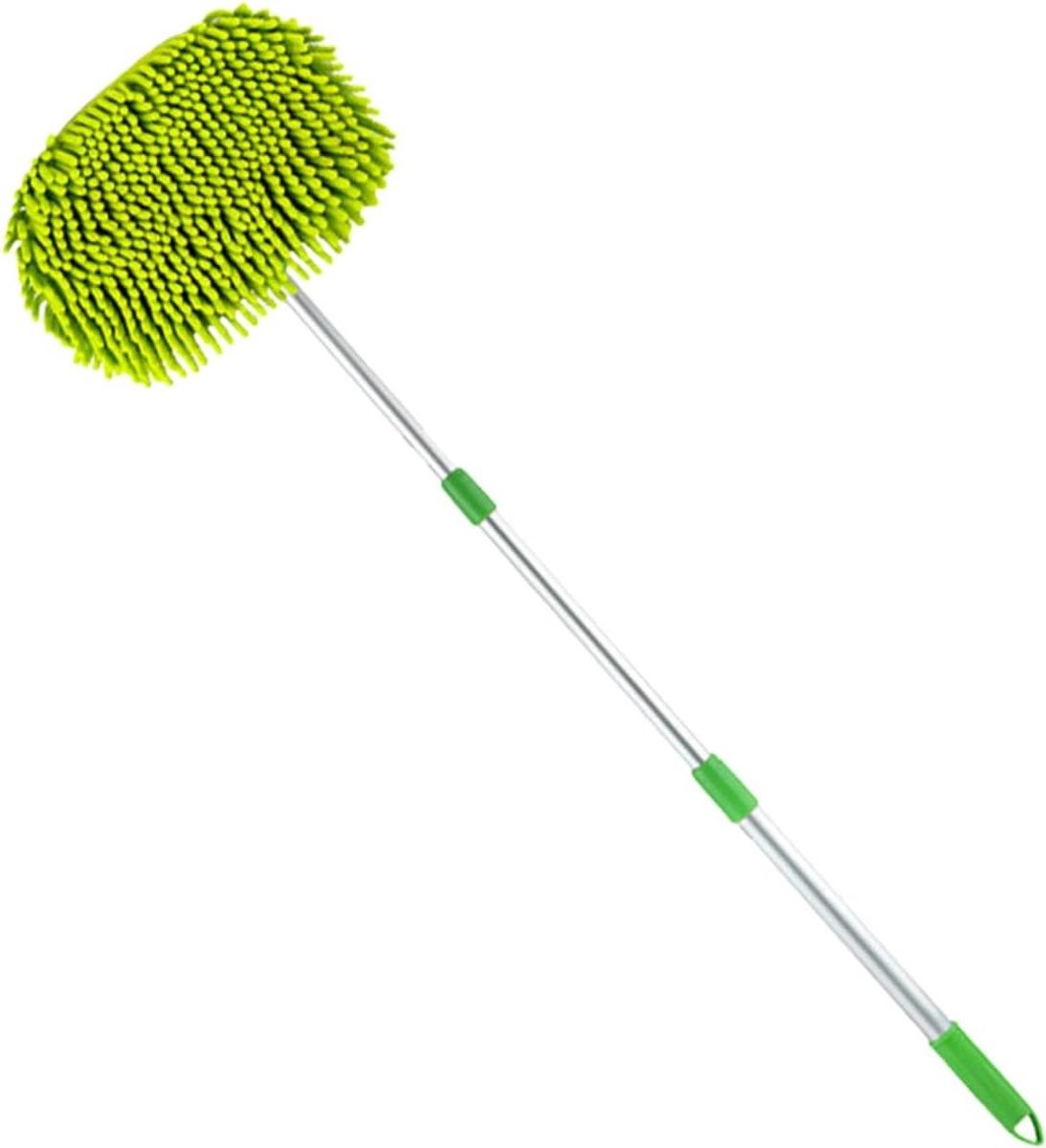 Schoonmaakborstel Auto - Wasborstel Dweil - Auto Reinigen - Telescopisch Handvat - 114x26cm - Afgebeeld
