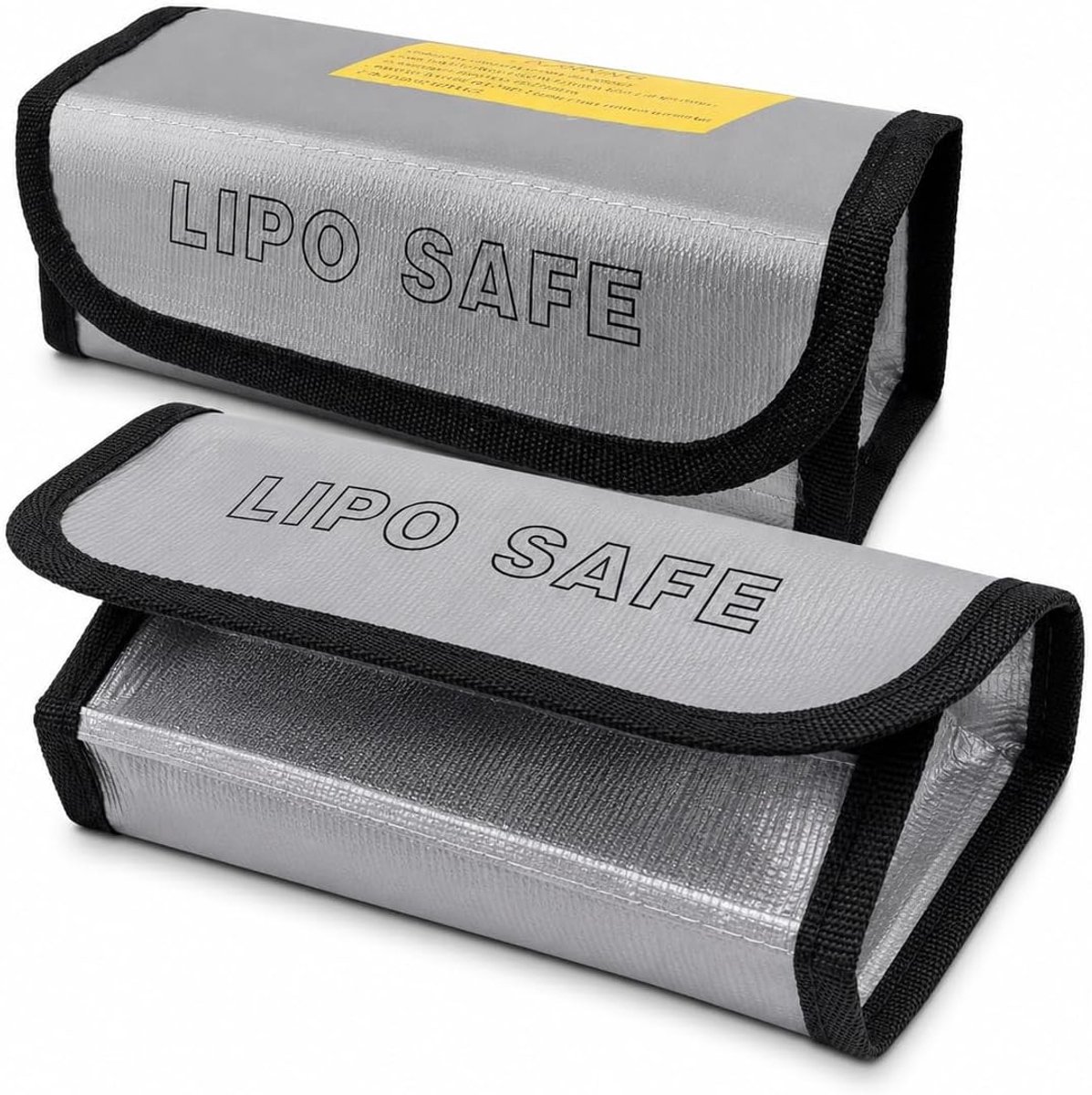 Brandwerende zak - Grijs - 18,5 x 7,5 x 6 cm - Vuurvaste Pvc Lipo-tas voor Batterijtransport