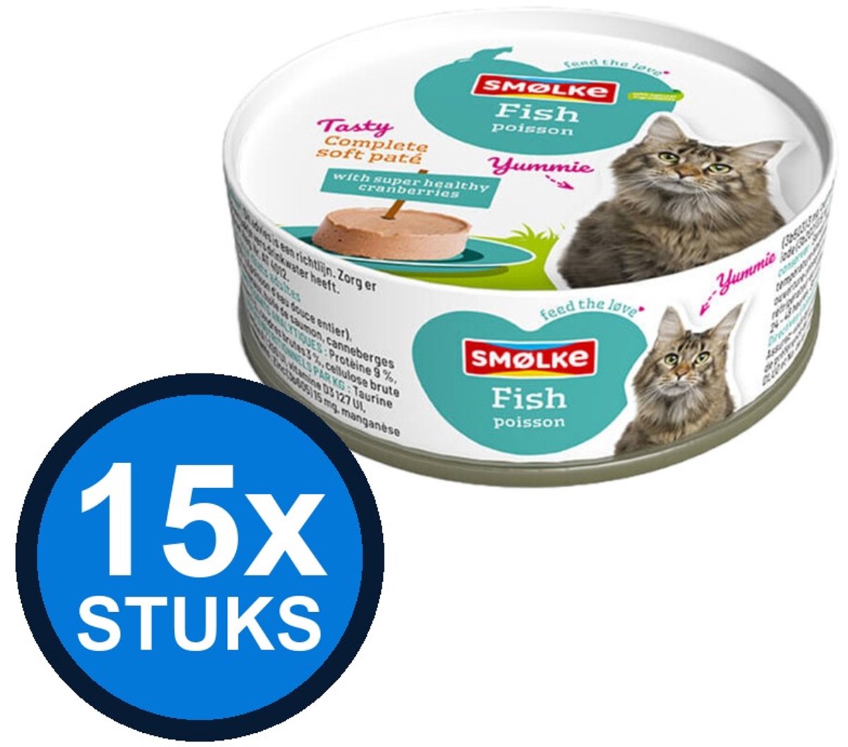 Smølke Smølke kat soft paté fish 80gr