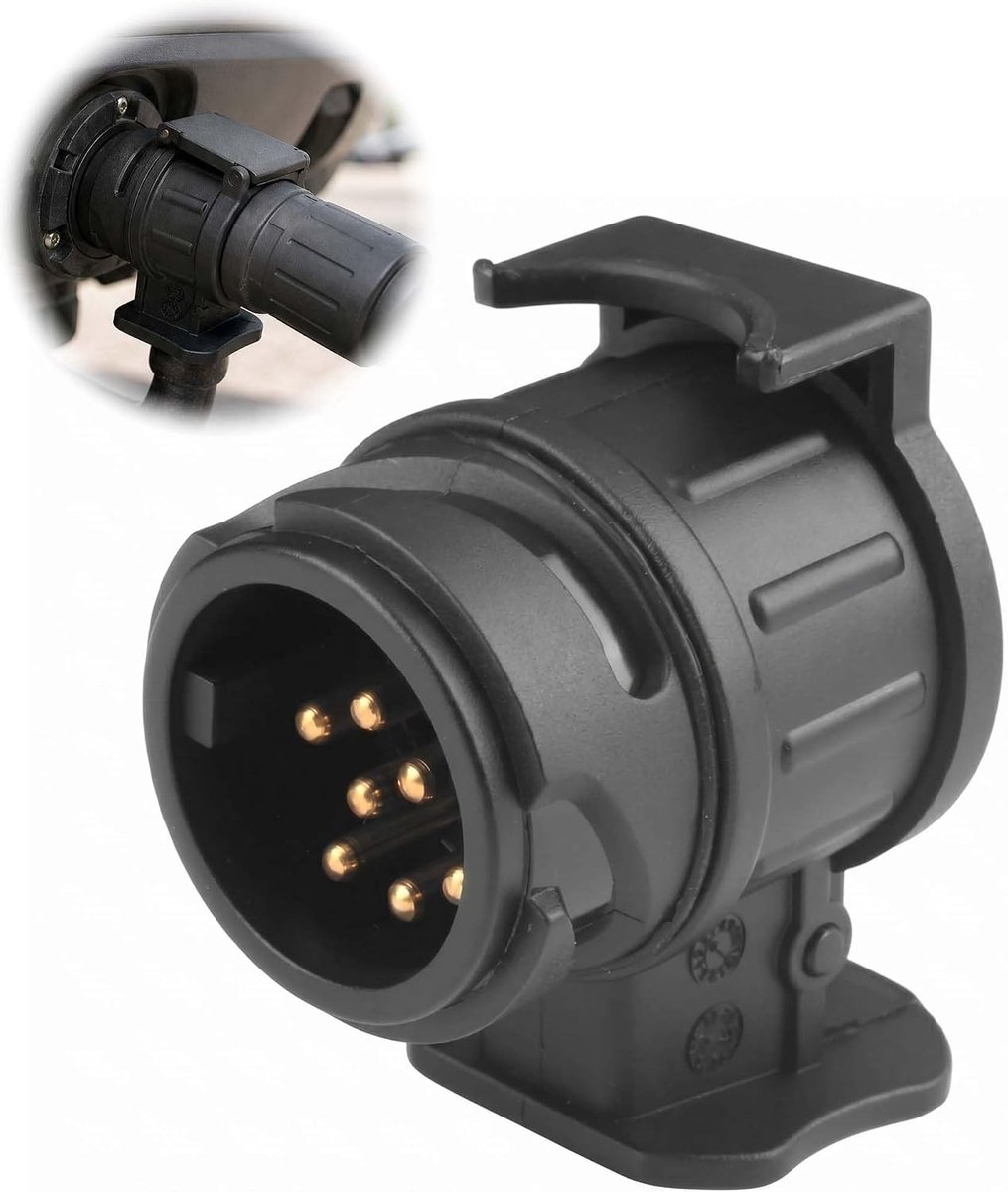 Trailer adapter 13 naar 7 pin - 12 V stekker - Europese standaard - Eenvoudig aansluiten - SnelShoppen