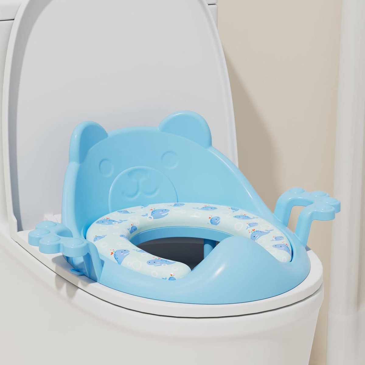 Toiletopzetstuk Kinderen - Zindelijkheidstrainer WC - Zindelijkheidstraining - Universele Pasvorm - 36 x 35 x 13 cm - Grijs