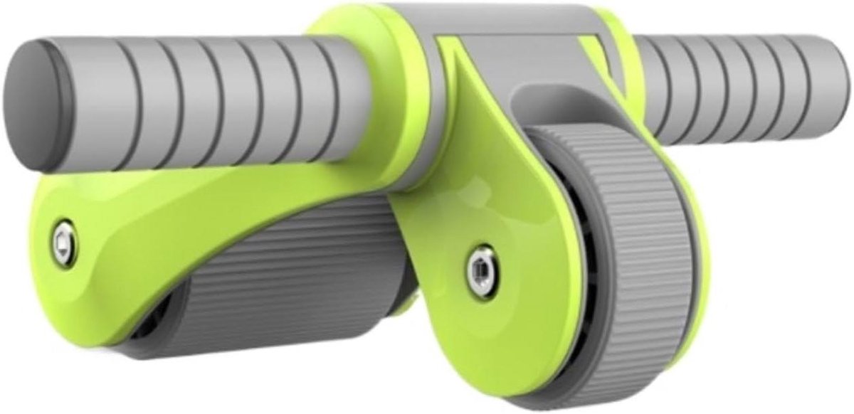 Buikspierwiel - Ab roller Fitnesswiel - Core Training - Antislip Schuimrubberen Handgrepen - 8 cm Voorwiel - Groen