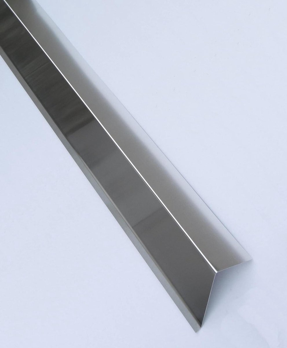 Dakafsluitingsplaat - Gevelplaat Hoek - Dakrand Afwerken - Aluminium Blank Zilver - 2 Meter Lang - Naturel