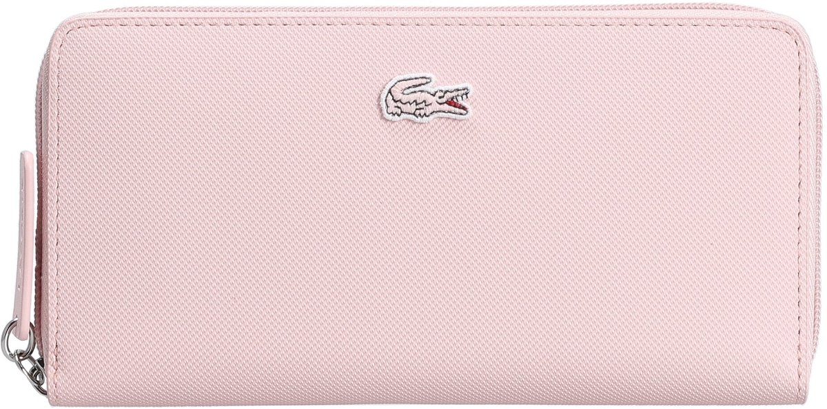 LACOSTE portemonnee Zip Wallet Nidus roze