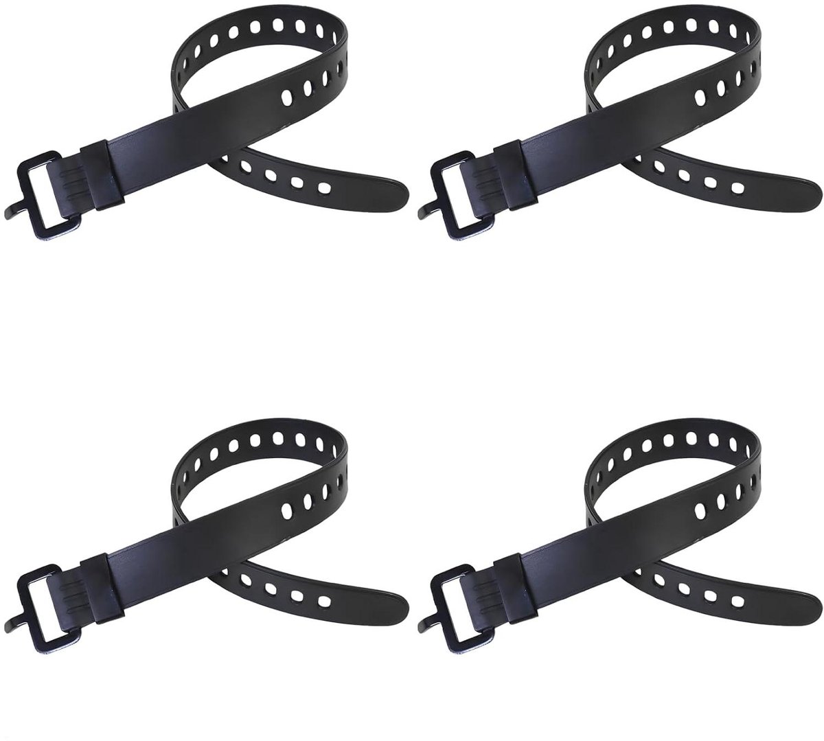 Fietsen Vastbinden Riemen - Bevestigingskoorden - Items Zekeren - Snelsluiting Gesp - 45 cm - Zwart