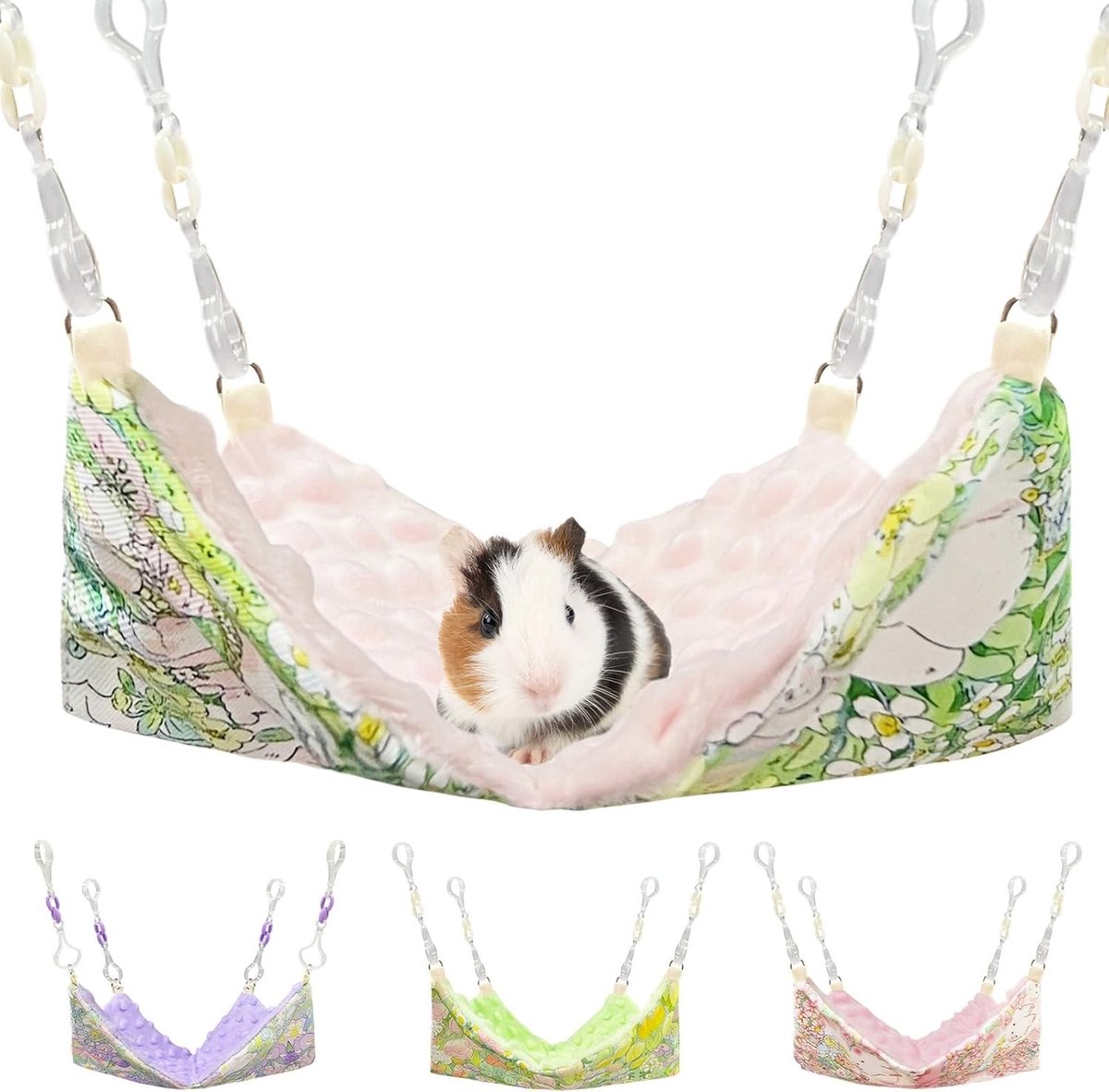 Hangmat voor Kleine Dieren, Zachte Pluche Bed voor Hamsters, Cavia's en Chinchilla's, Ideaal voor Speelplezier en Comfort in de Kooi