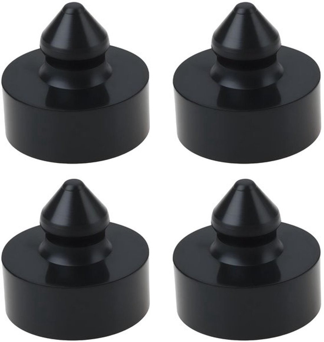Rubber Buffer - 4x Motorfiets Seat Bump Stoper - Duurzaam Rubber - Trillingsdemping - Buitendiameter 20 mm - Hoogte 18 mm - Montagegat 8 mm/9,5 mm - Zitbuffer
