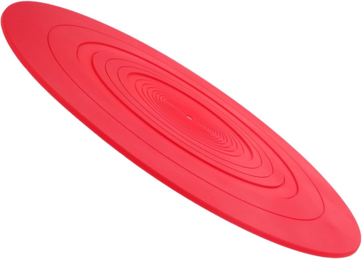 Platenspeler Mat - Draaitafel Mat Vinyl Mat - Muziek Luisteren - Antistatisch en Schokabsorberend - 29.5 cm - Rood