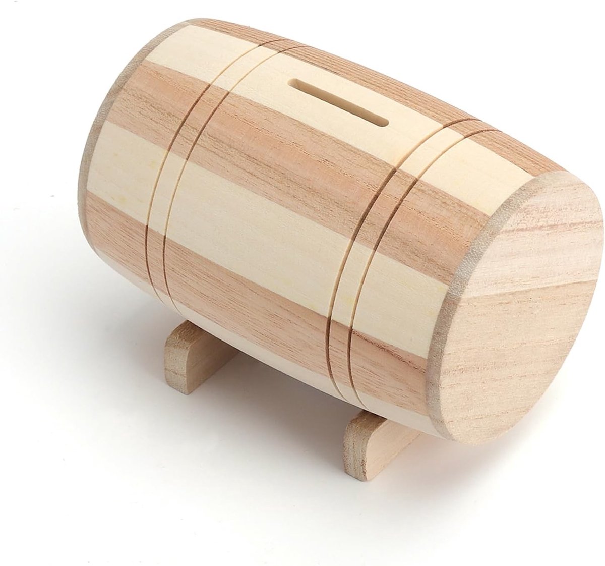 Houten spaarpot, veilige spaarbox van hout, schatkist voor geld, stimuleert spaargewoonten bij volwassenen, ideaal cadeau voor kinderen en volwassenen