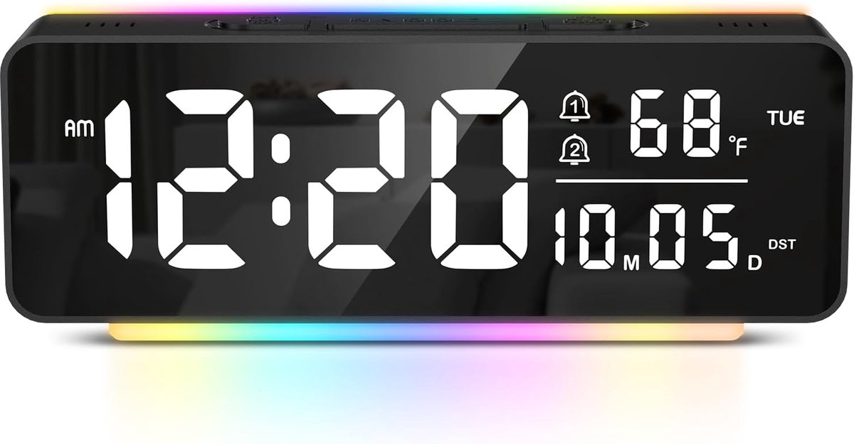 3-in-1 digitale wekker met temperatuurweergave, datum en tijd - ShopVlot