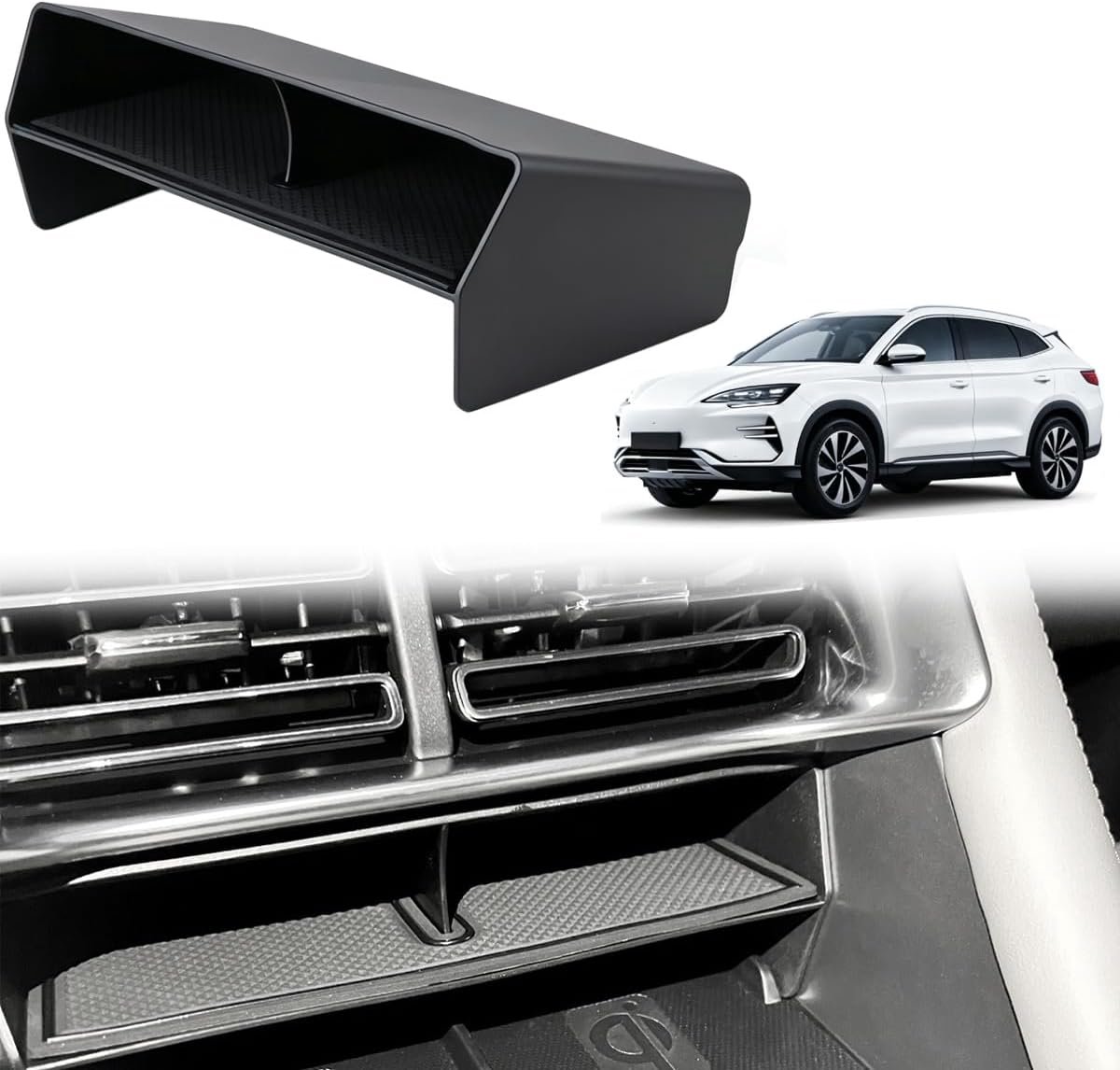 Middenconsole organizer BYD Seal U EV/DM-i 2024-2026 - opbergdoos met rubberen mat - houdt interieur netjes - ShopVlot