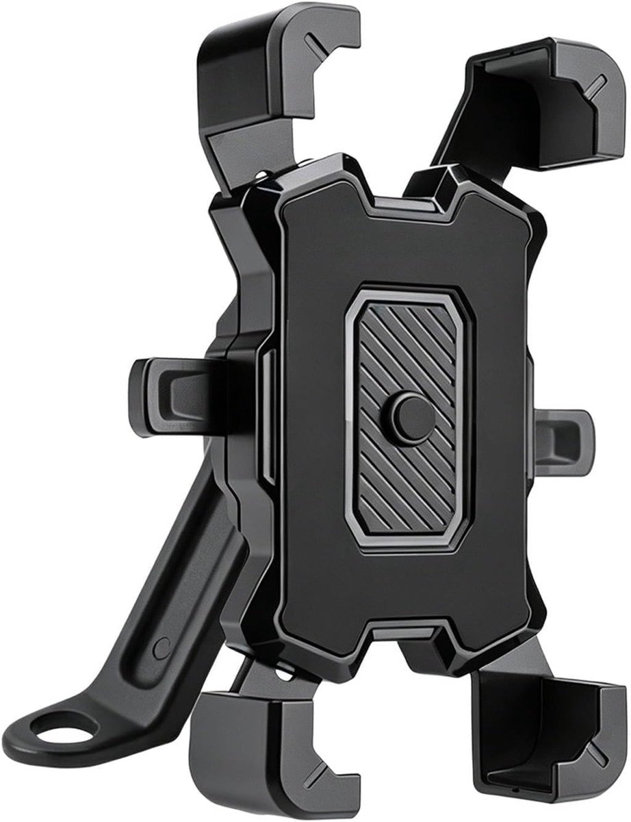 Universele telefoonhouder voor fietsen, geschikt voor 4,5-7,2 inch smartphones, met 360° rotatie en montage op stuur of achteruitkijkspiegel, ideaal voor onderweg