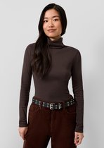 QS - female - T-shirt met lange mouwen en col