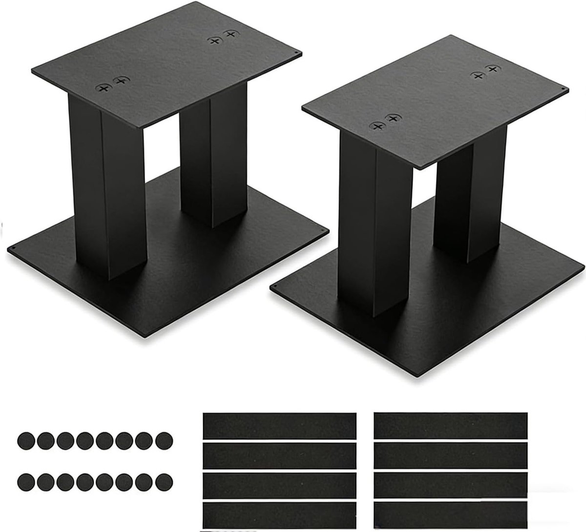Verstelbare speakerstandaard voor desktop, geschikt voor kleine luidsprekers, met rubberen antislip en trillingsdemping