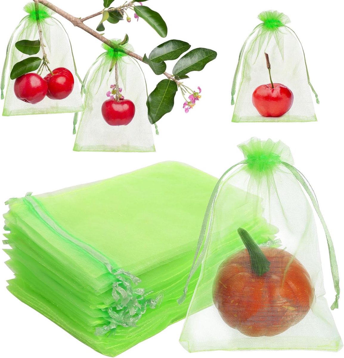 Set van 50 Beschermende Tassen voor Druiven - 10 x 15 cm, Ideaal voor Tuinplanten, Insectenbescherming en Waspenscherming