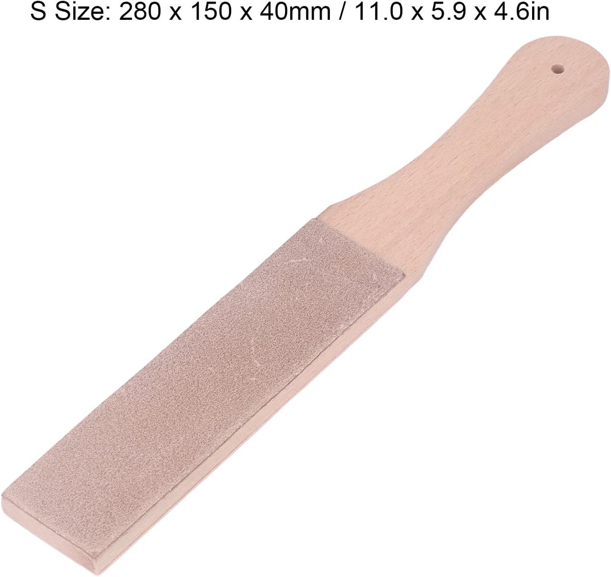 Leather Strop Kit - Double Sided Paddle for Woodworking, Grinding, Honey and Polishing Knives, Small Grinding Board - ShopVlot