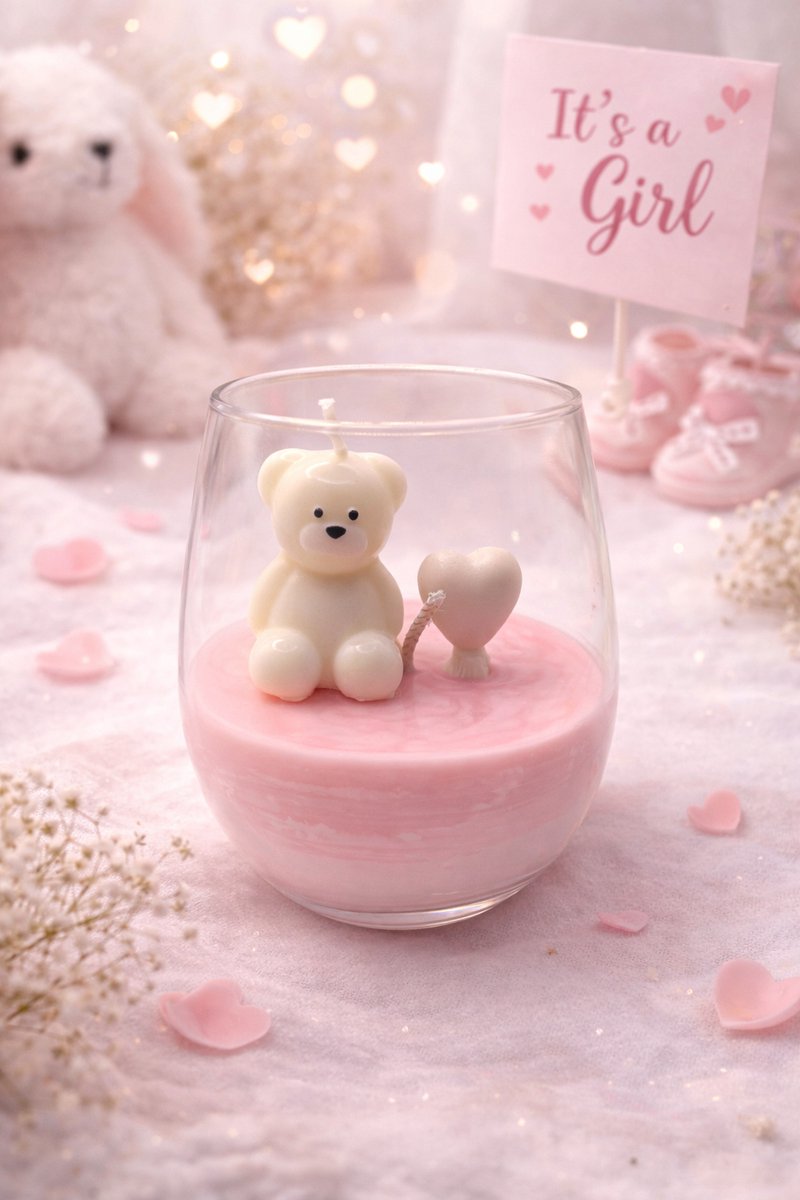It’s a Girl – Handgemaakte Soyakaars