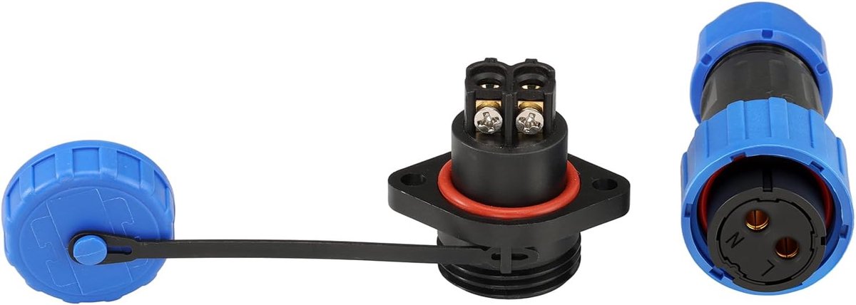 Aviation Connector 2-4 Pin - Soldervrij - Waterdicht - Ideaal voor panelmontage - ShopVlot