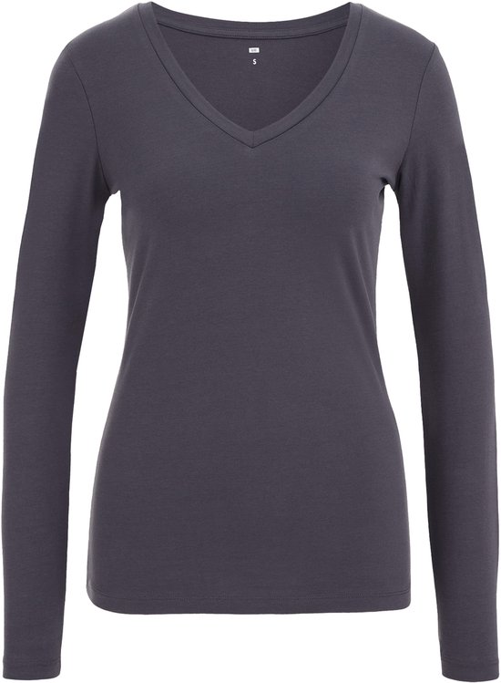 WE Fashion Dames T-shirt van biologische katoenmix