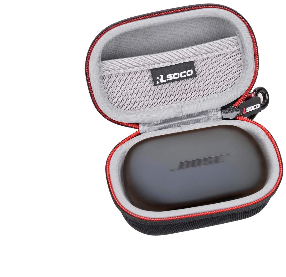 Hoesje voor Bose Quietcomfort Earbuds - zwart - stevig materiaal - optimale bescherming - ShopVlot