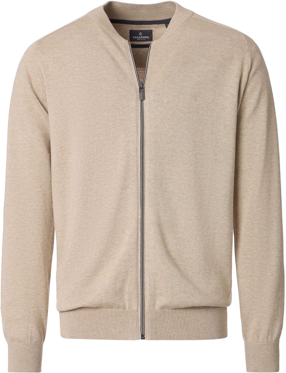 CASAMODA Vest Zip Beige - Maat 4XL - Heren