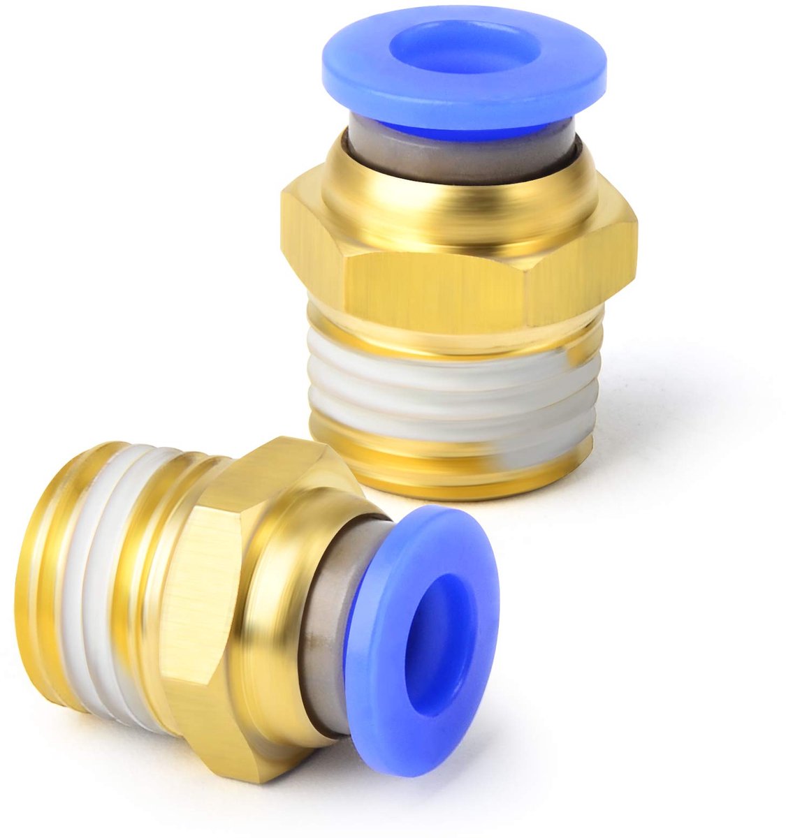 Pneumatische fittingen 6mm buis OD - 1/4 BSP - rechte verbinding - eenvoudig aan te sluiten - ShopVlot
