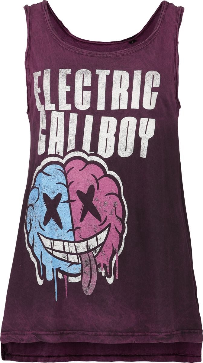 Electric Callboy Soul Brain Dames Top - paars - S