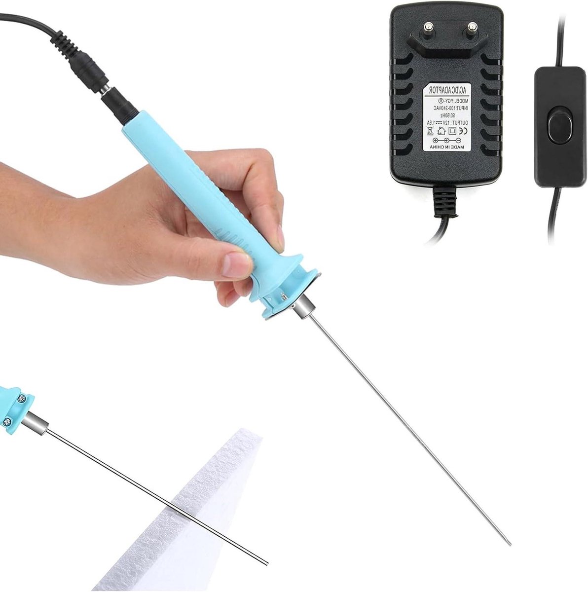 Foam Cutter - Hete Draad - Modelbouw - Antislip Grip - 15 cm Snijbreedte - Zwart